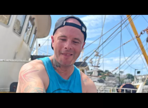 A rare shark, unseen in 27 years, was caught near the UK shore.