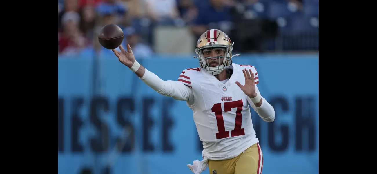 Second string quarterbacks Allen and Dobbs take the lead in the season opener as the Titans defeat the 49ers 17-13.