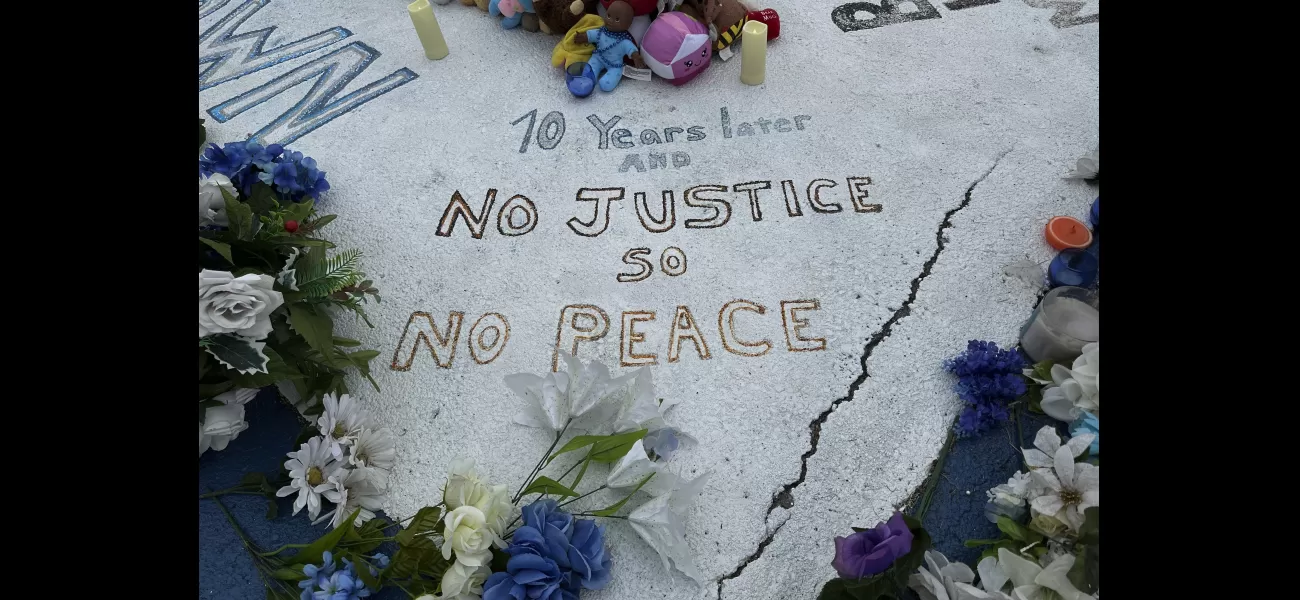 A police officer was severely hurt during a demonstration on the anniversary of Michael Brown's death.
