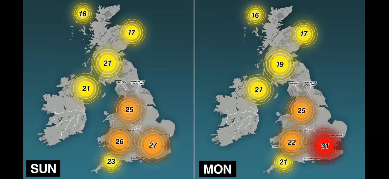 Tropical humidity and a 34°C heatwave causing unbearable conditions overnight in UK.