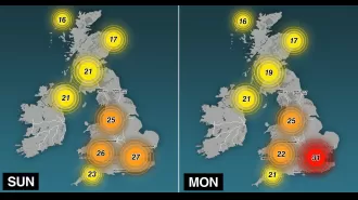 Tropical humidity and a 34°C heatwave causing unbearable conditions overnight in UK.