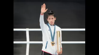 Lin Yu Ting wins gold in controversial women's 57kg boxing event at Paris Olympics.