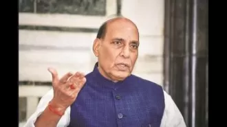 Rajnath Singh honors soldiers killed in J&K gunfight.