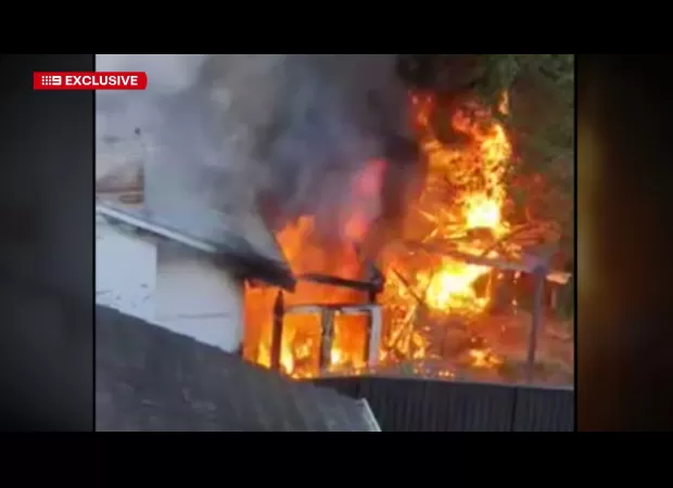 A man has passed away in a hospital following a suspicious fire at a house in Sydney's western region.