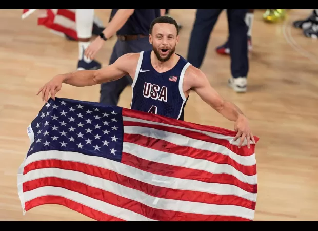 Steph Curry's clutch performance secures another Olympic basketball gold for the US over France.
