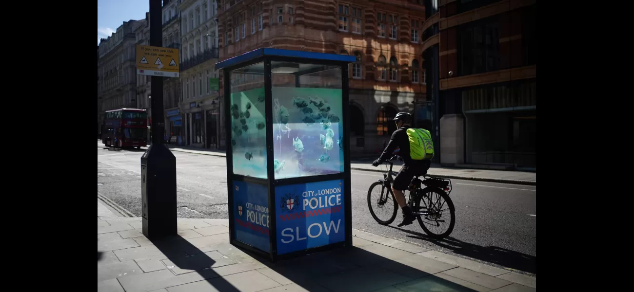 Controversial street artist Banksy's latest work found in City of London Police sentry box.