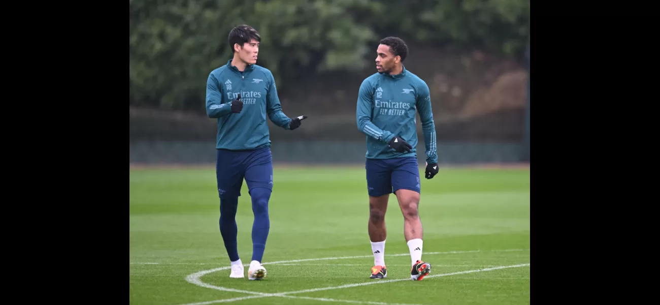 Arteta gives update on Timber and Tomiyasu injuries after Arsenal's win against Lyon.