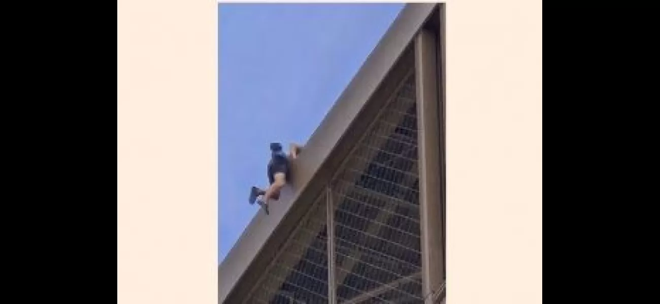 A person climbing Eiffel Tower causes evacuation before closing ceremony.