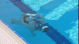 Someone set a strange record for walking underwater.