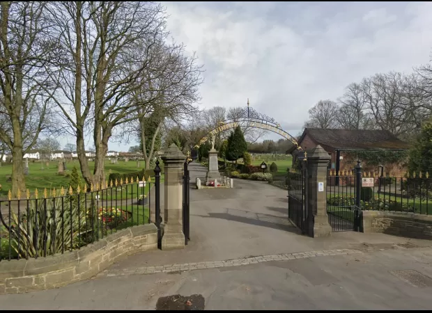 A man dies in a cemetery due to a sudden medical issue.