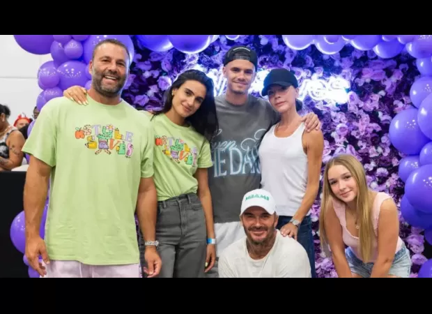 13-year-old Harper Beckham shows off expensive bracelet while out with her famous parents.