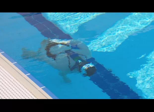 Someone set a strange record for walking underwater.