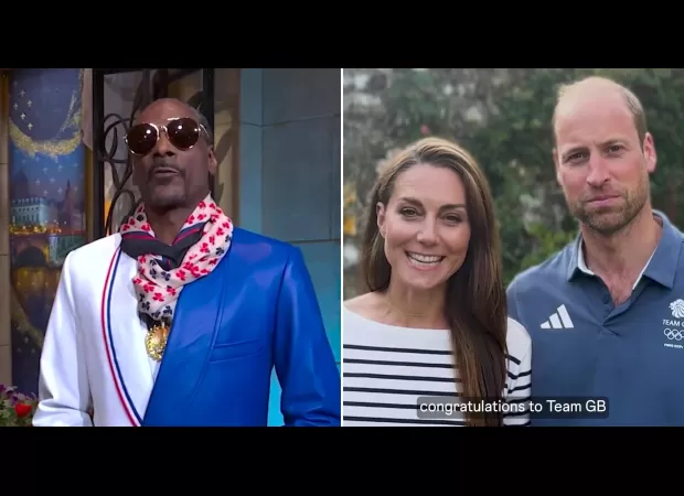 After the Olympics, Prince William and Kate Middleton show support for Team GB by collaborating with Snoop Dogg.