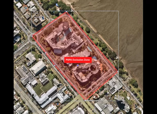 A helicopter collides with hotel in Cairns.