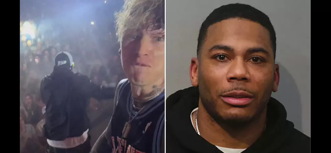 Nelly greeted by loud crowd at unexpected concert following arrest for drug possession.