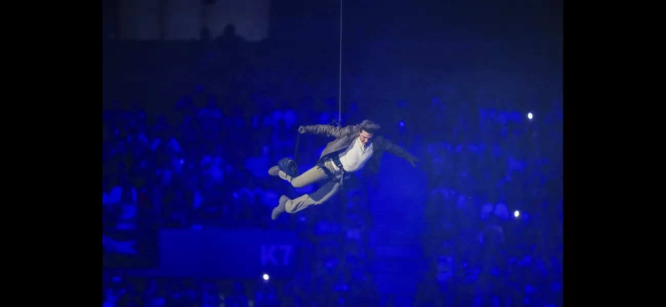 Tom Cruise wows at Olympics closing ceremony with his daring stunts in Mission: Impossible.