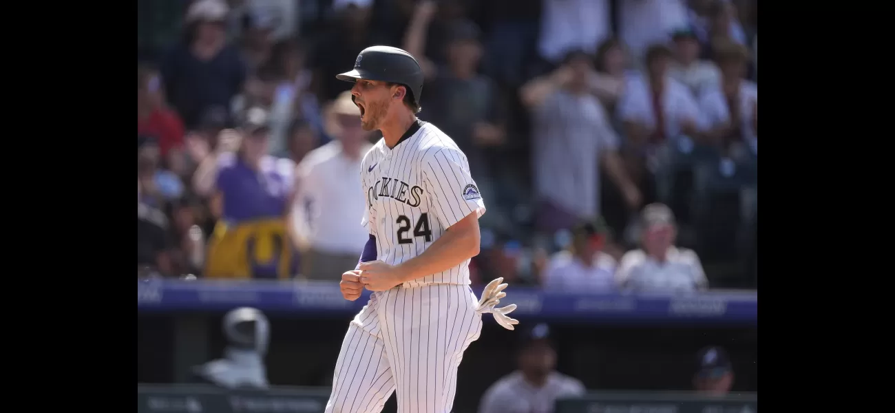 In an exciting series finale, the Rockies score seven runs in the eighth inning to defeat the Braves in a thrilling comeback victory.