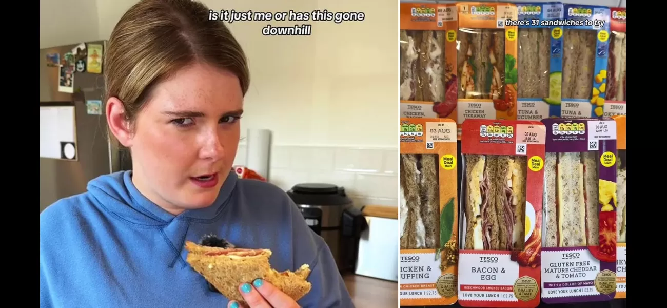 A woman spends £80 on Tesco sandwiches to find the best one.