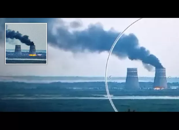 Massive blaze erupts at largest nuclear plant in Europe.