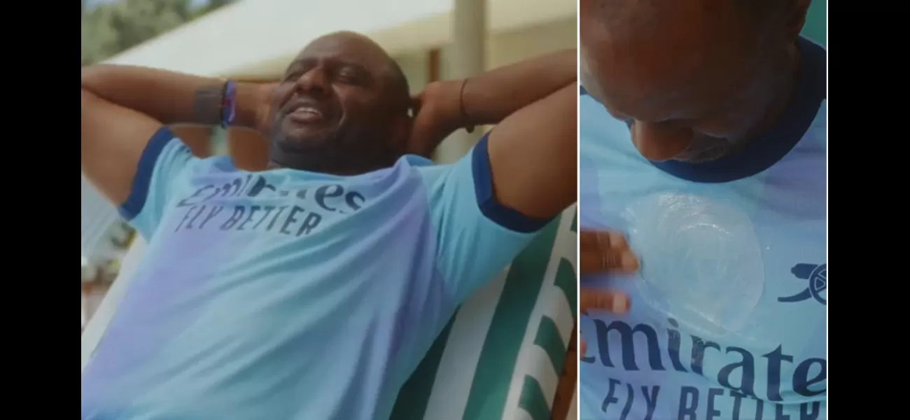 Former soccer star Patrick Vieira makes a memorable guest appearance in new team jersey promotional video.