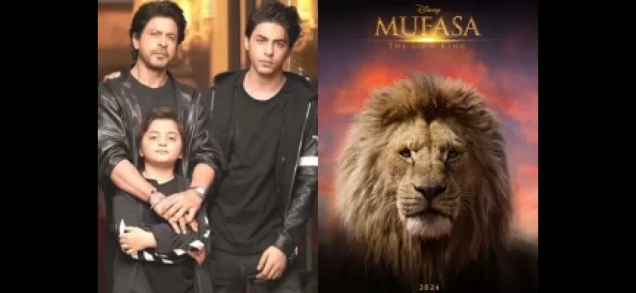 SRK to lend voice for Hindi ‘The Lion King’ with sons Aryan and AbRam as well.