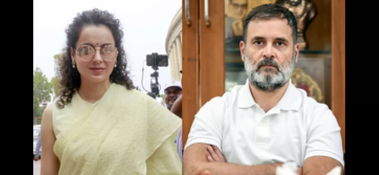 Kangana Ranaut slams Rahul Gandhi for being the most dangerous man, referencing his recent Hindenburg remark.