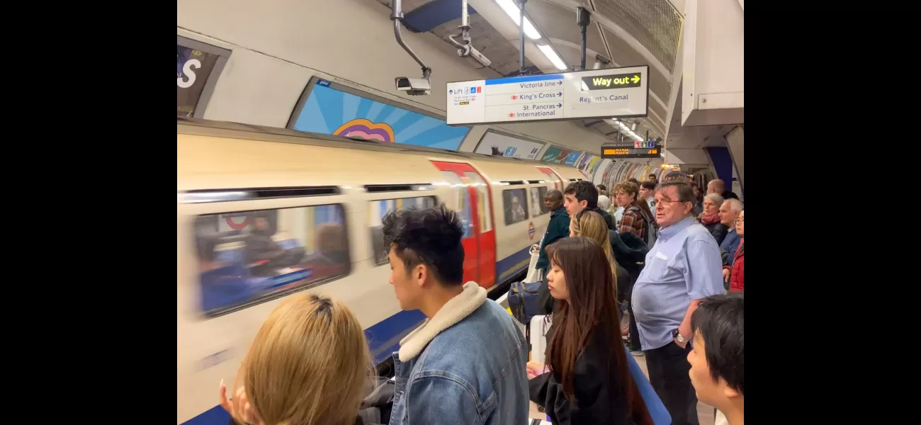 Tube network experiencing rush hour delays and line suspensions.