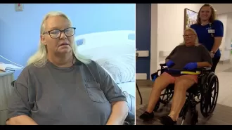 Woman took a cigarette break and suddenly lost ability to walk.