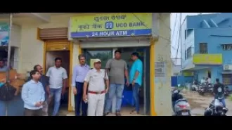 ATM robbed, 5.73 lakh stolen.