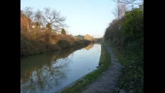 Urgent warning issued to stay away from canal due to toxic chemical spill.