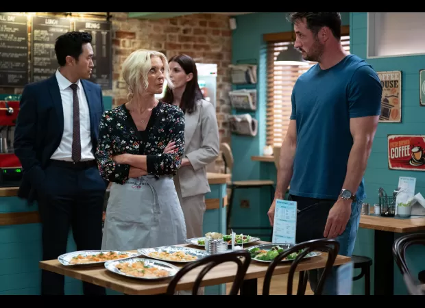 Kathy Beale comes back to EastEnders with upsetting news about Ben Mitchell.