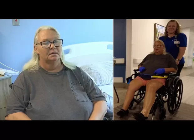 Woman took a cigarette break and suddenly lost ability to walk.