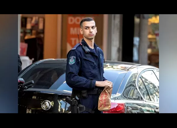 Former police officer Beau Lamarre-Condon is being tried in court for the murder of two people in a domestic violence case.