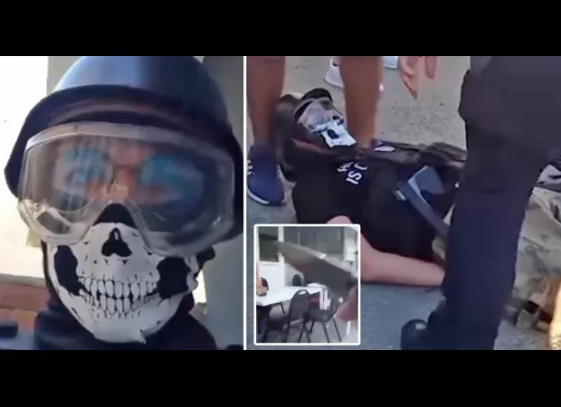 A teenager with Nazi beliefs live-streamed himself attacking a mosque with a knife.