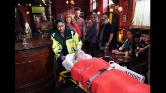 New photos suggest Linda's future on EastEnders is in jeopardy, as the Queen Vic falls into silence.