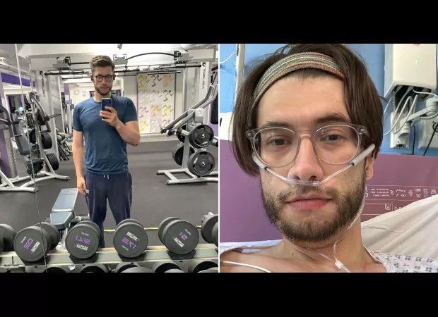 Man who loves working out went to emergency room thinking he had trapped gas, but it turned out to be a collapsed lung.