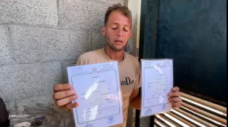 Father in Gaza went to register his twins' births, but when he returned, he discovered they had been killed.