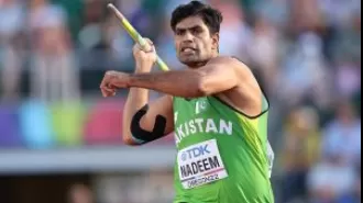 Pakistani javelin champion Nadeem receives almost $900,000 for breaking record in throw.