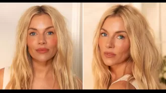 Sienna Miller reveals her go-to summer look with Charlotte Tilbury Beauty products.