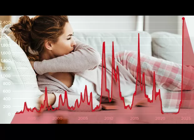 Health professionals warn of record levels of whooping cough in a single state.