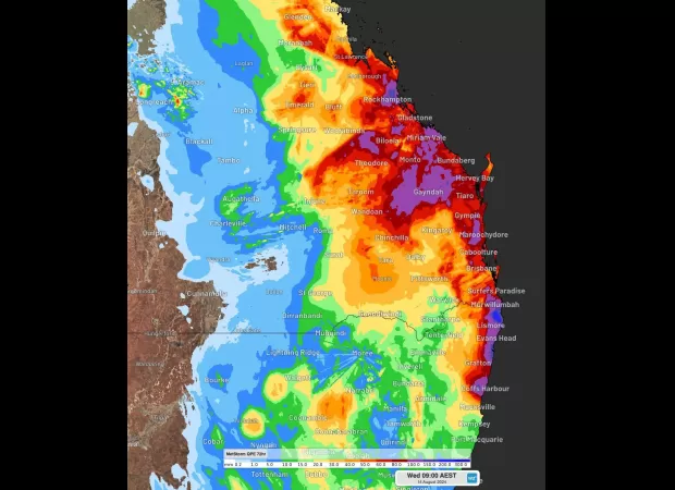 Eastern seaboard warned of potential flooding due to continued rainfall.