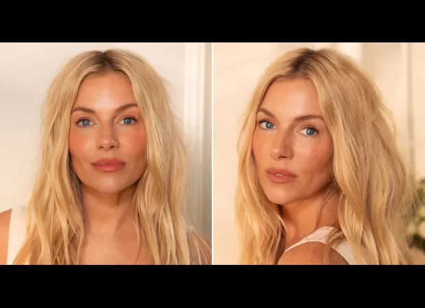 Sienna Miller reveals her go-to summer look with Charlotte Tilbury Beauty products.