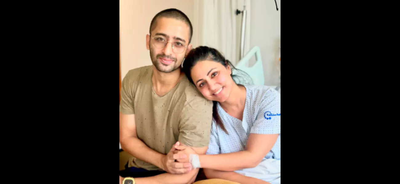 Shaheer Sheikh went to see Hina Khan at the hospital and complimented her for being a strong and courageous person.