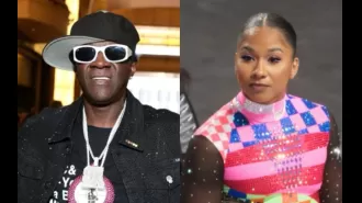 Flavor Flav gifts Jordan Chiles a bronze clock while her Olympic medal status is uncertain.