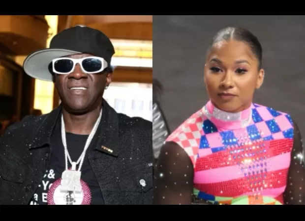 Flavor Flav gifts Jordan Chiles a bronze clock while her Olympic medal status is uncertain.