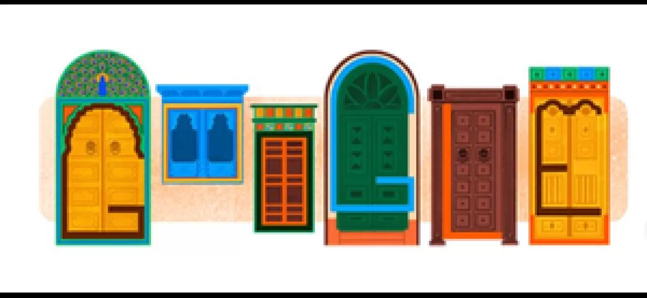 Google is celebrating India's Independence Day with an architecture-themed doodle.