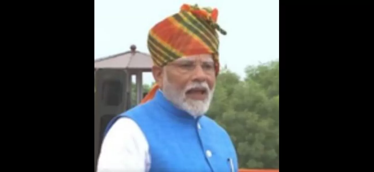 Modi gives longest Indian PM speech ever on Independence Day.