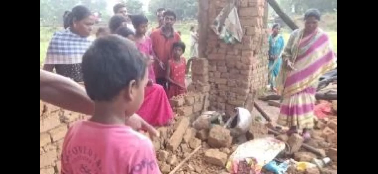 Elephant destroys home, mother and son die.