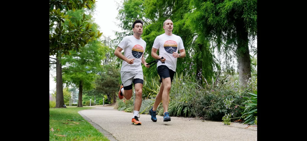 A visually impaired lawyer and his boss plan to summit 24 mountains within a 24-hour time frame.