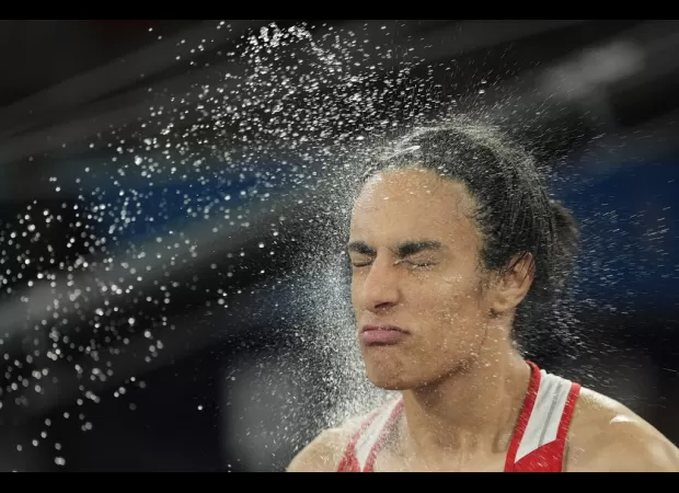 Authorities investigate Imane Khelif, Olympic champion, for online harassment.